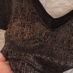 Gold and black dress